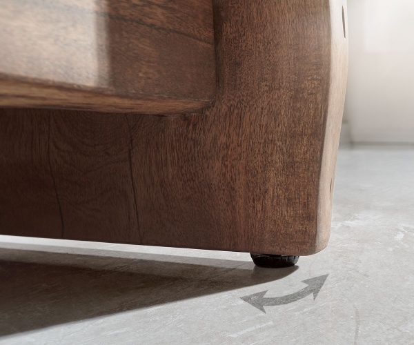TV stolek Live Edge 190 cm akácie hnědá 4 zásuvky 2 přihrádky - Image 7