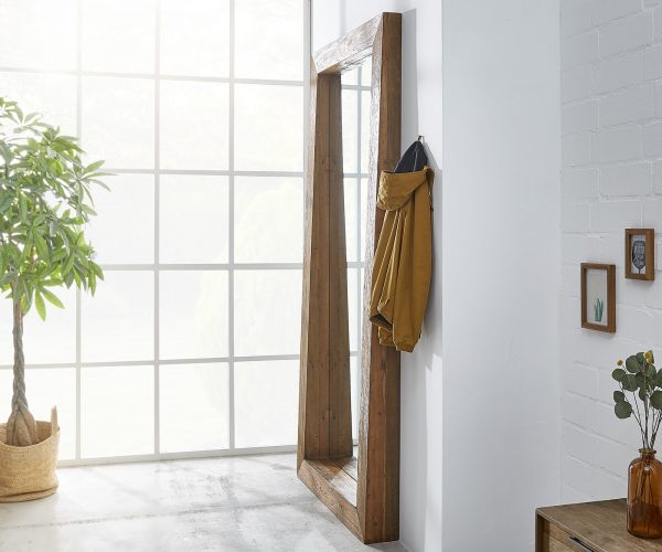 Zrcadlo Dalibor 224x104 cm Přírodní exotické dřevo - Image 2