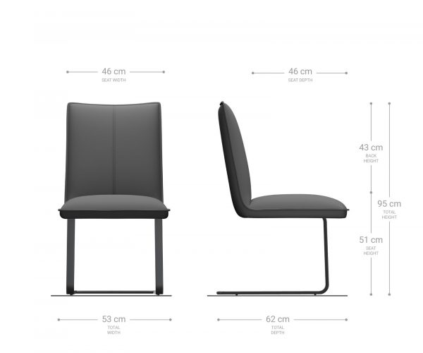 Houpací křeslo Lelio-Flex Textured Fabric Light Grey Cantilever Flat Chrome Pocket Springs - Image 6