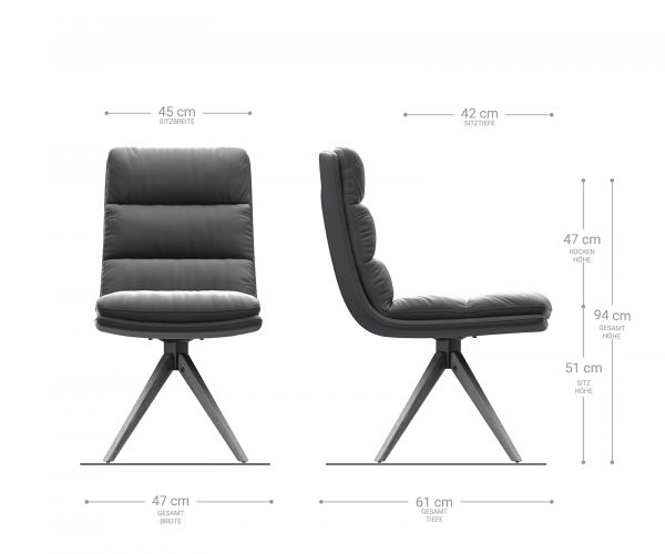 Otočná židle Abelia-Flex Cord béžová Dřevěný rám úhlový 180° otočný - Image 6