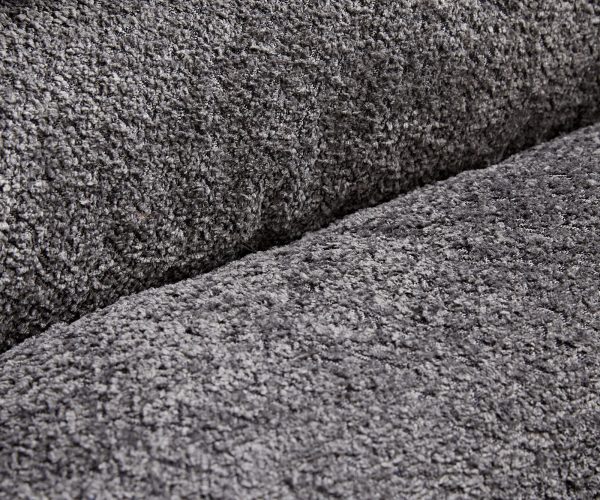 Otočná židle Abelia-Flex křížová podnož zaoblená otočná bouclé šedá - Image 4