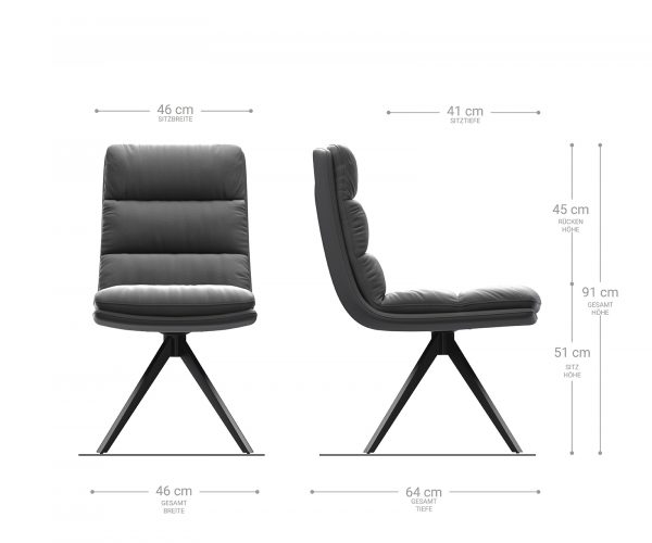 Otočná židle Abelia-Flex křížová podnož zaoblená otočná bouclé bílé barvy - Image 7