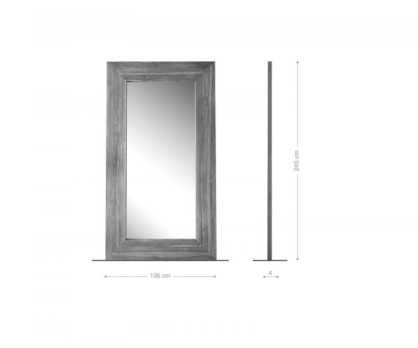 Zrcadlo Alban 245x135x4 cm teak santoso - Image 5