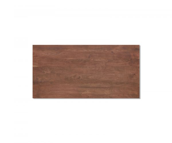 Jídelní stůl Edge 200x100 cm XL akácie hnědá skleněná podnož - Image 4