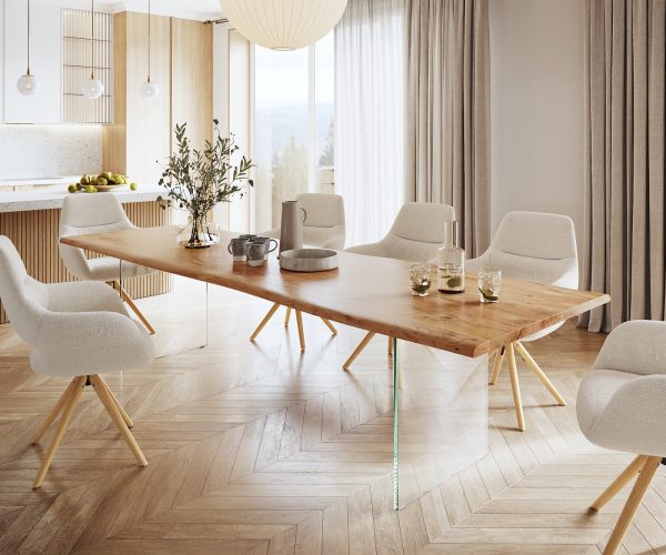 Jídelní stůl Edge 300x100 cm přírodní akácie live