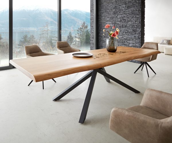 Jídelní stůl Edge 260x100 cm XL přírodní akácie live