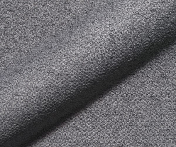 Otočná židle Abelia-Flex s područkou texturovaná látka světle šedá křížová podnož kulatá otočná černá - Image 4