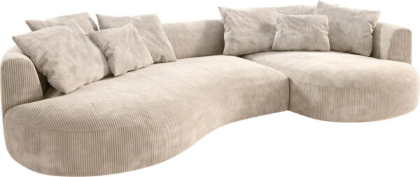 Pohovka Edina 330x170 cm manšestr béžová - Obrázek 2