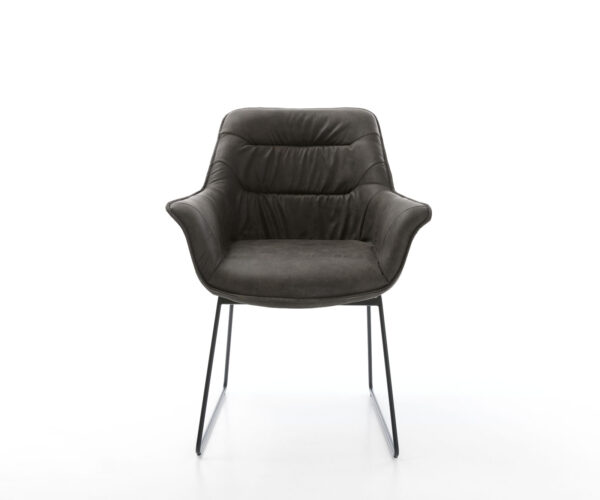 Jídelní židle Kaira-Flex antracitová vintage černá podnož - Image 2