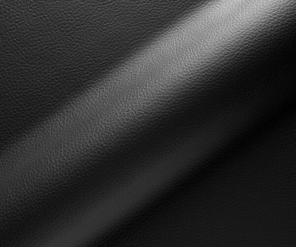 Otočná židle Zoa-Flex černá pravá kůže křížová podnož zúžená nerezová ocel - Image 3