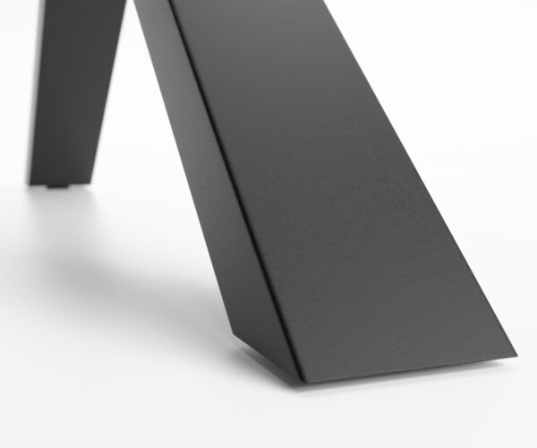 Stolová podnož ve tvaru "X" kovová černá (sada 2 kusů) - Image 2