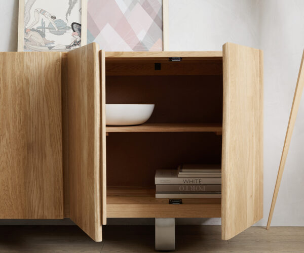 Příborník Edge 220 cm přírodní dub 6 dveří - Image 7
