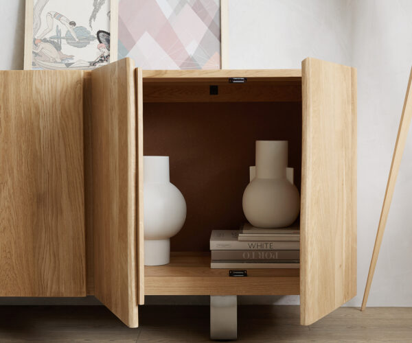 Příborník Edge 220 cm přírodní dub 6 dveří - Image 8