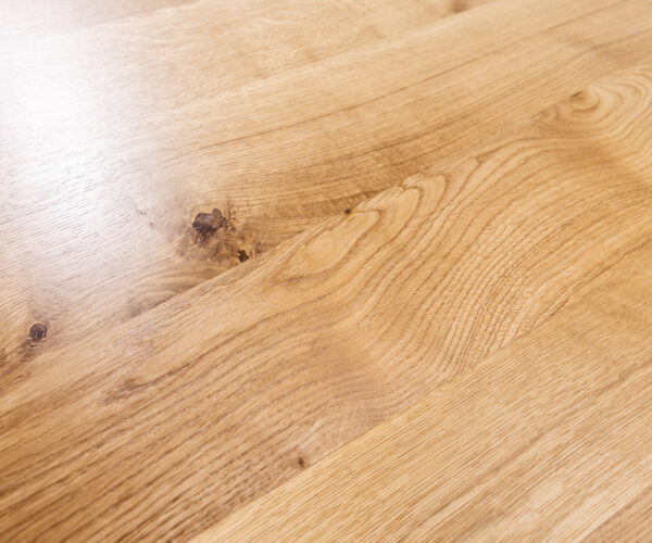 Jídelní stůl Edge 300x100x4 přírodní dub podnož Zenthara hranatá kovová černá nepravidelný okraj - Image 3