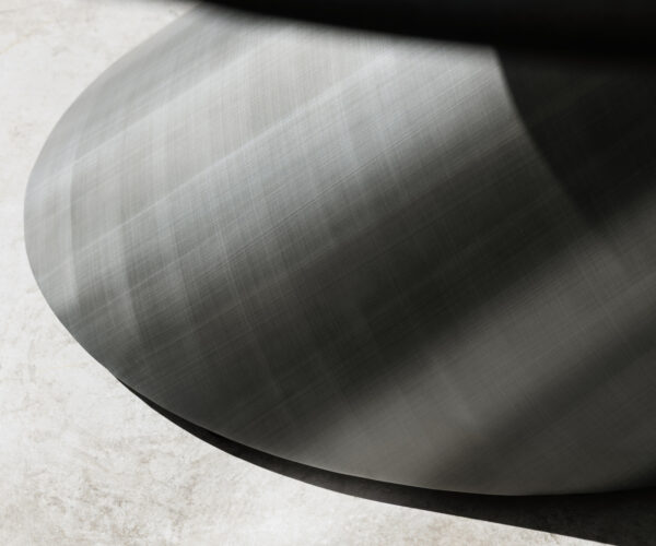 Jídelní stůl Edge 300x100x4 přírodní dub podnož Cono metalická stříbrná nepravidelný okraj - Image 5