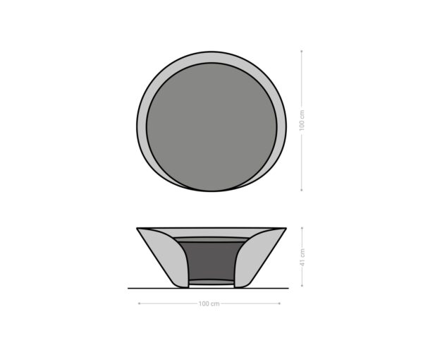 Konferenční stolek Skafi 100x40 cm keramika Minas Melange zlatá - Image 7