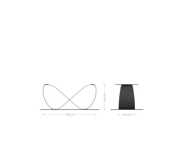 Rám stolu Infinity metal effect-finish titanium rozkládací 180-300 cm - Image 2
