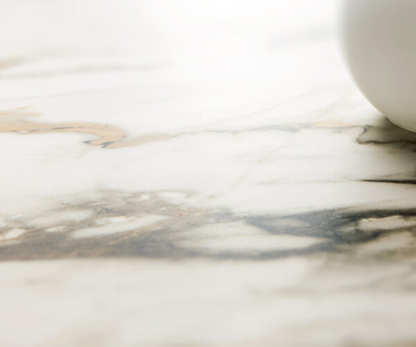 Jídelní stůl Edge 300x100 keramický Calacatta Luxe bílo-zlato-šedý Troa nerezová ocel grafitová - Image 5