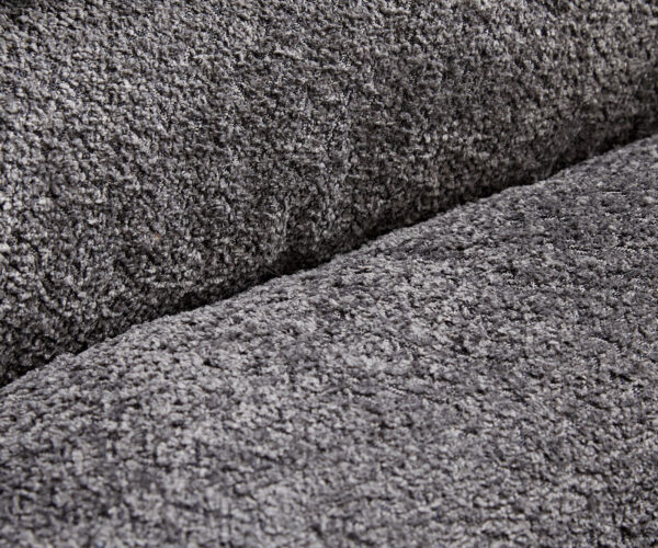 Otočná židle Pejo-Flex Bouclé Grey Křížový rám široký Grafitový 360° otočný Houpací funkce Jádro z kapesních pružin - Image 3