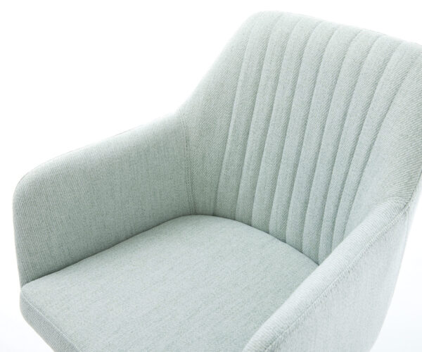Otočná židle Greg-Flex Stripes Mint Křížový rám široký černý 360° otočný Houpací funkce Kapesní pružinové jádro - Image 4