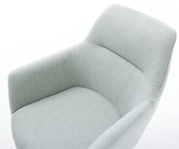 Otočná židle Pejo-Flex Stripes Mint Křížový rám široký černý 360° otočný Houpací funkce Kapesní pružinové jádro - Image 4