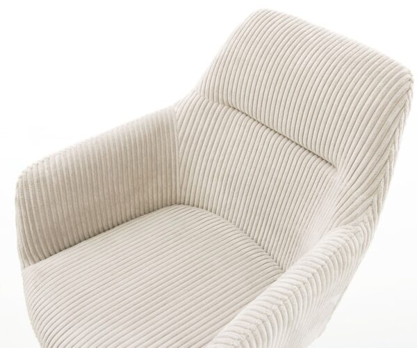 Konzolová židle Pejo-Flex Cord Beige Konzolová židle plochá Graphite Kapesní pružinové jádro - Image 4