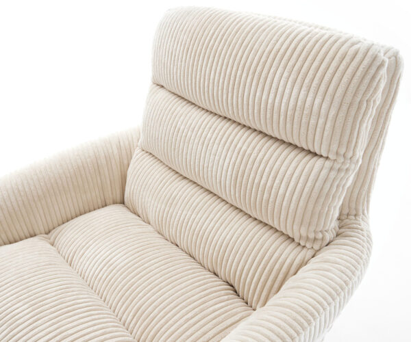 Konzolová židle Abelia-Flex s područkami Cord Beige Konzolová židle plochá Graphite - Image 4