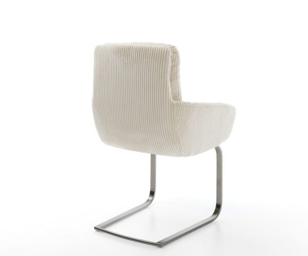 Konzolová židle Abelia-Flex s područkami Cord Beige Konzolová židle plochá Graphite - Image 5
