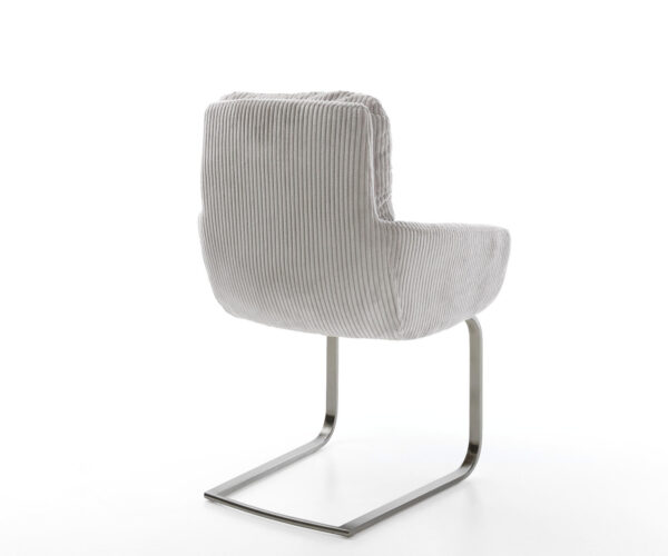 Konzolová židle Abelia-Flex s područkami Cord silver grey Konzolová židle flat graphite - Image 5