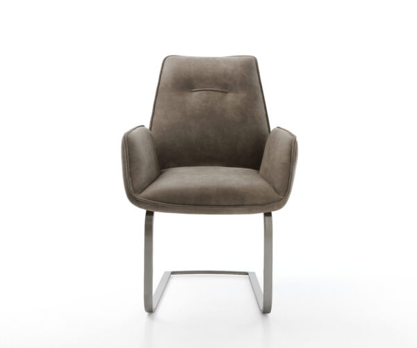Cantilever Zoa-Flex mikrovlákno taupe vintage cantilever ploché grafitové jádro s kapesními pružinami - Image 2