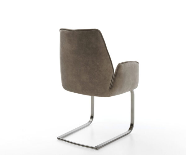 Cantilever Zoa-Flex mikrovlákno taupe vintage cantilever ploché grafitové jádro s kapesními pružinami - Image 5
