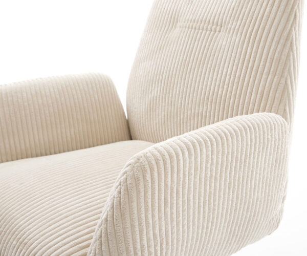 Konzolová židle Zoa-Flex Cord Beige Konzolová židle plochá Graphite Kapesní pružinové jádro - Image 4