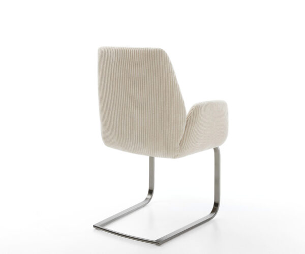 Konzolová židle Zoa-Flex Cord Beige Konzolová židle plochá Graphite Kapesní pružinové jádro - Image 5