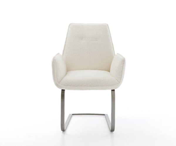 Cantilever Zoa-Flex Bouclé White Cantilever flat Graphite Kapesní pružinové jádro - Image 2