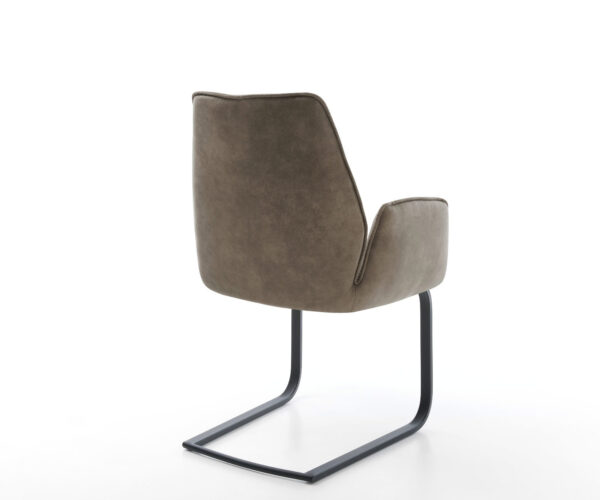 Jídelní židle Zoa-Flex taupe vintage konzolová podnož plochá černá - Image 5