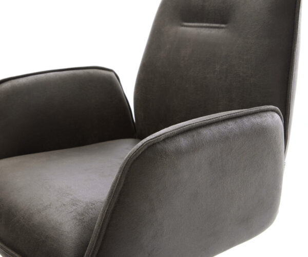 Jídelní židle Zoa-Flex antracitová vintage konzolová podnož plochá černá - Image 4