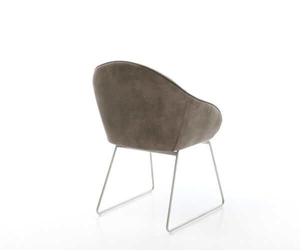 Jídelní židle Gaio-Flex taupe vintage tenká podnož nerezová ocel - Image 5