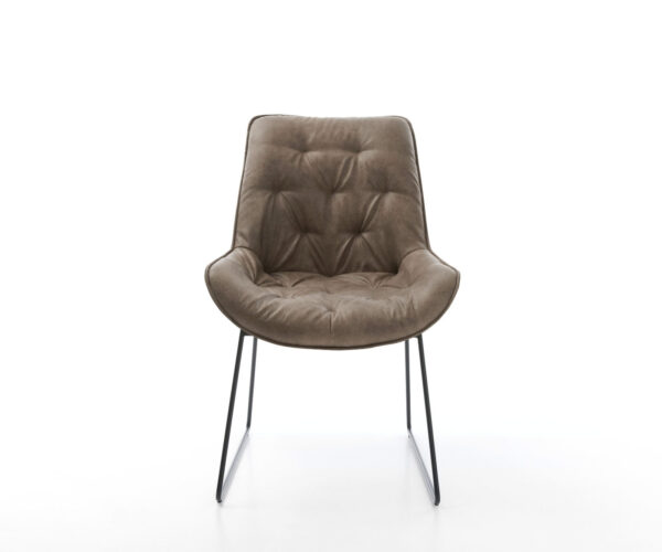 Jídelní židle Taimi-Flex taupe vintage černá podnož - Image 2