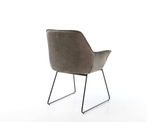 Jídelní židle Kaira-Flex taupe vintage tenká podnož černá - Image 5