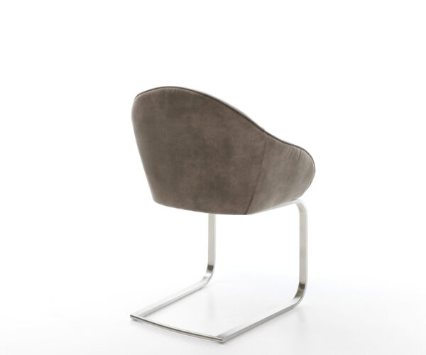 Jídelní židle Gaio-Flex taupe vintage konzolová podnož plochá nerezová ocel - Image 5