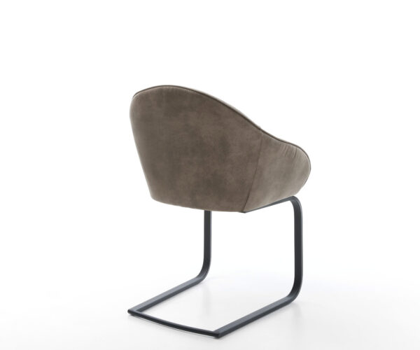 Jídelní židle Gaio-Flex taupe vintage konzolová podnož plochá černá - Image 5
