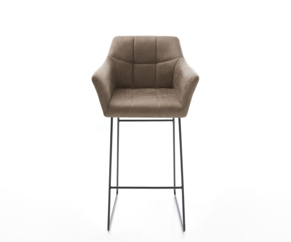 Barová židle Yulo-Flex vintage taupe kovová podnož - Image 2