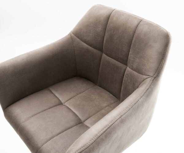 Barová židle Yulo-Flex vintage taupe kovová podnož - Image 4