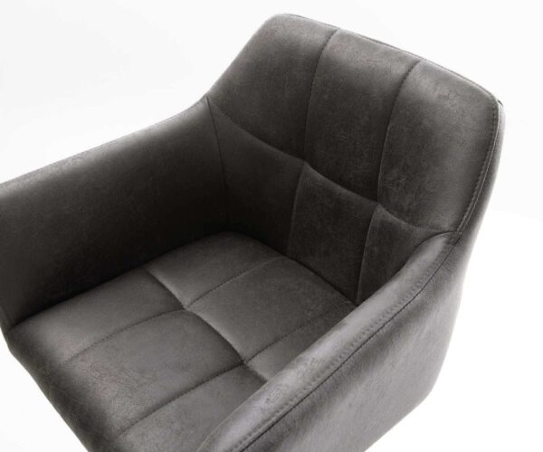 Barová židle Yulo-Flex vintage antracitová kovová podnož - Image 4