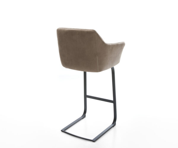 Barová židle Yulo-Flex vintage taupe konzolová podnož plochá kovová - Image 5