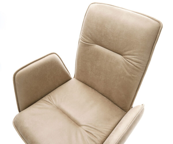 Otočná židle Vinja-Flex béžová vintage křížová podnož zúžená černá - Image 4