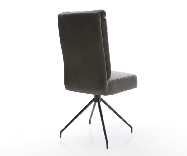 Otočná židle Pela-Flex antracitová vintage křížová podnož zúžená černá - Image 5