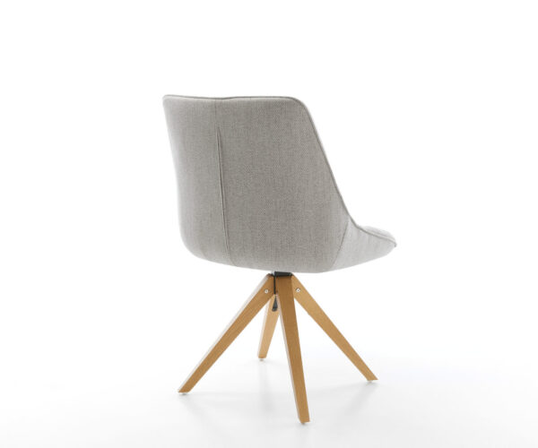 Otočná židle Elda-Flex Stripes Light Grey Dřevěný rám úhlový 180° otočný - Image 5