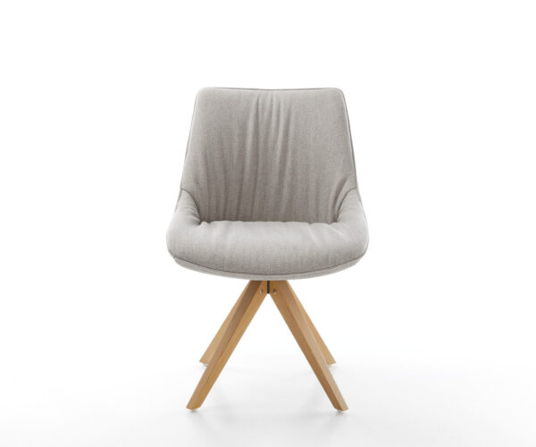 Otočná židle Elda-Flex Stripes Light Grey Dřevěný rám úhlový 180° otočný - Image 2