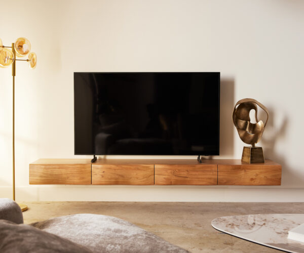 TV stolek Nová 240 cm přírodní akácie 4 dvířka závěsné - Image 2